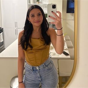 Urban Outfitters Women's Gold Corset